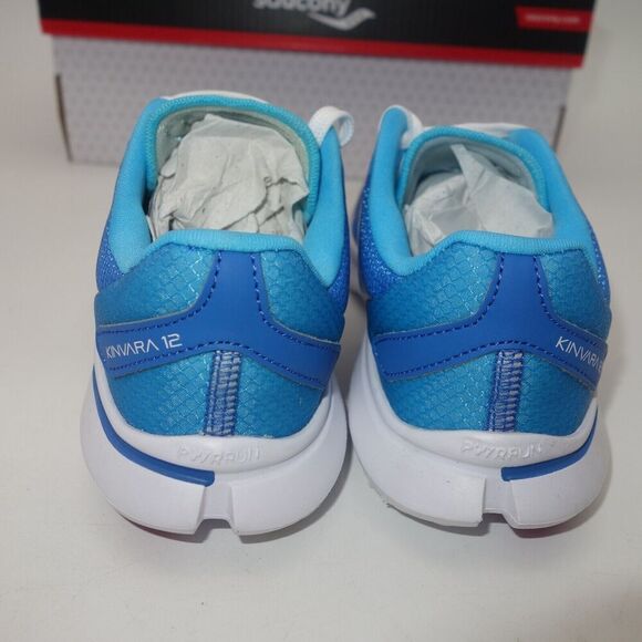 NEW Saucony Kinvara 12 Sneakers Lace Up Running Shoes Blue Pink Girl's 11.5 - Picture 7 of 12